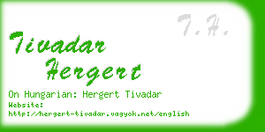 tivadar hergert business card